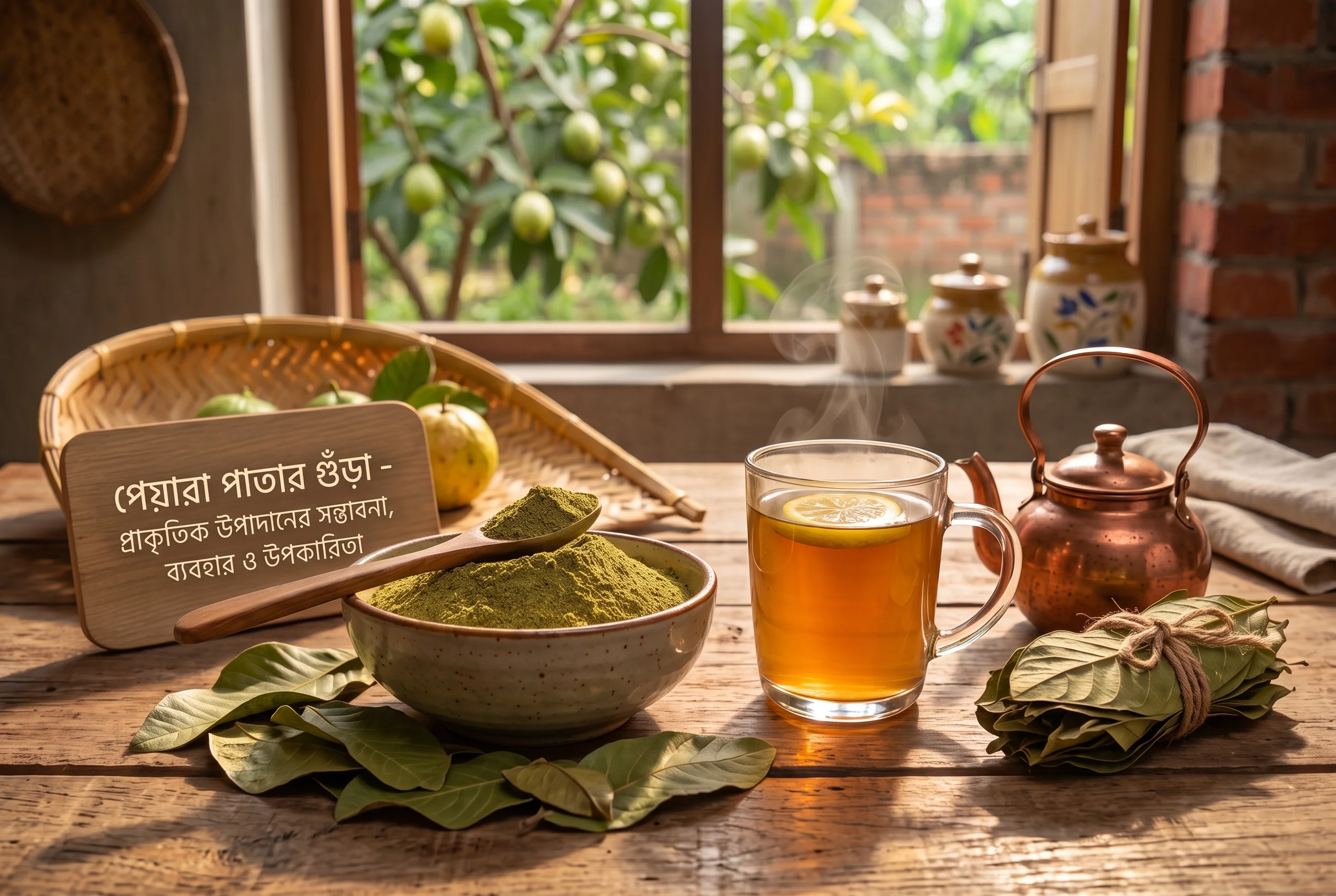 পেয়ারা পাতার গুঁড়া – প্রাকৃতিক উপাদানের সম্ভাবনা, ব্যবহার ও উপকারিতা
