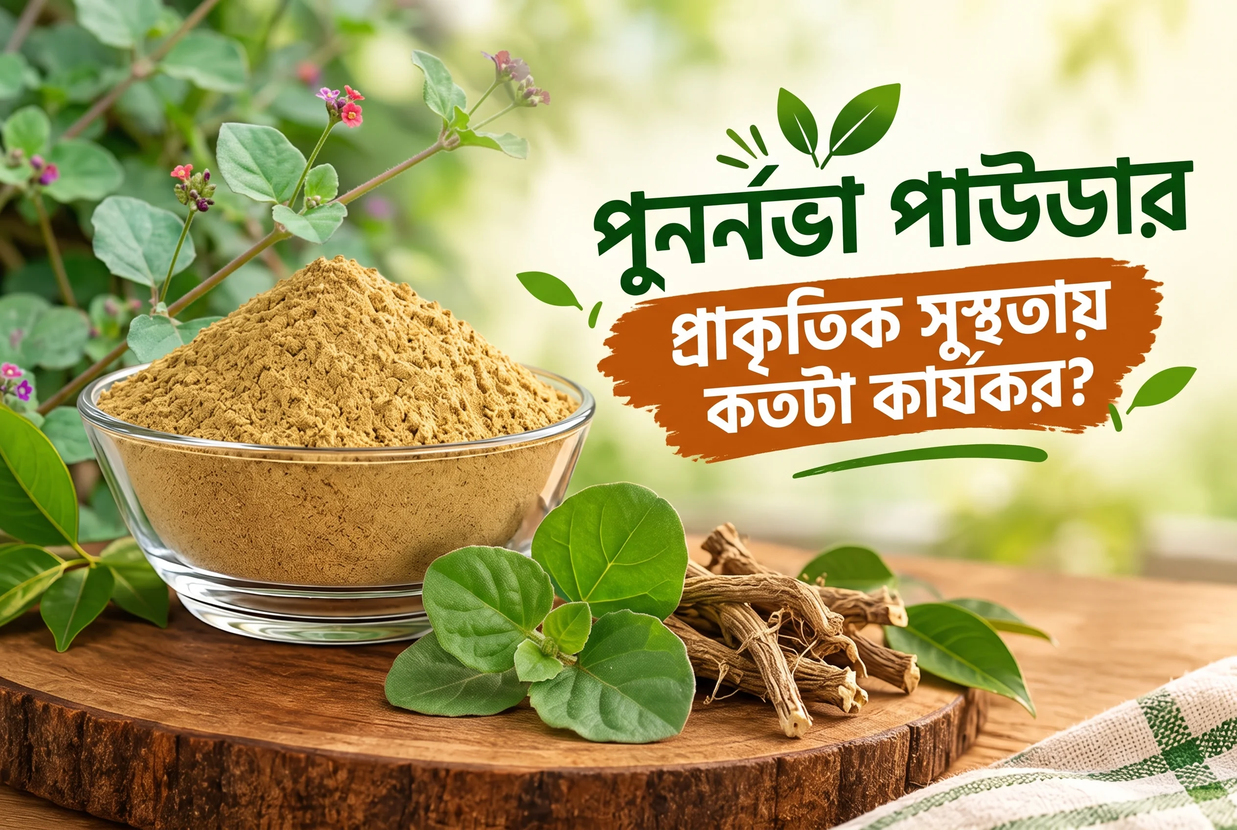 পুনর্নভা পাউডার কি সত্যিই শরীরের প্রাকৃতিক সুস্থতায় সহায়ক? সম্পূর্ণ গাইড (২০২৬)