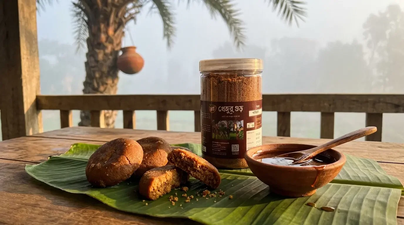 খেজুর গুড়ের দাম ২০২৬: পাটালি, ঝোলা ও নলেন গুড়ের আজকের বাজারদর