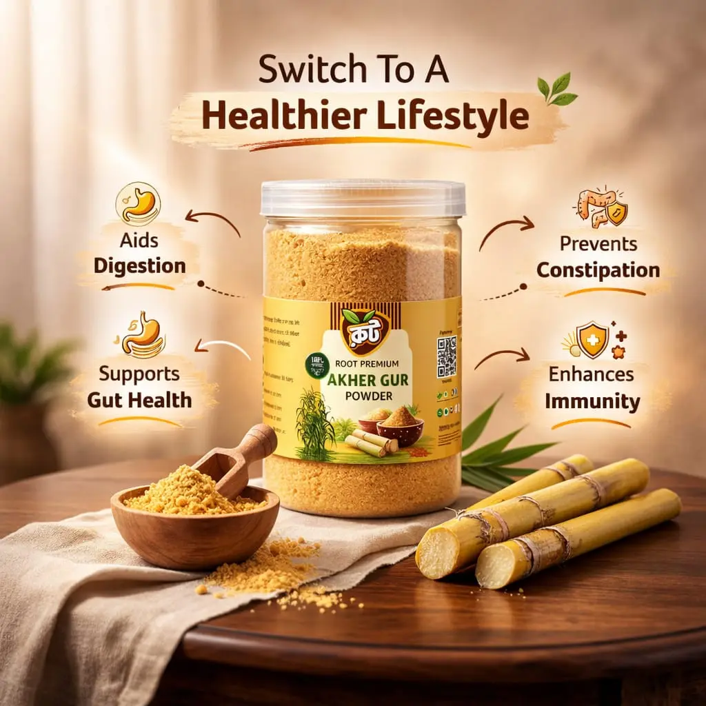 Root Premium Jaggery Powder / আখের গুড় পাউডার (৪০০ গ্রাম)