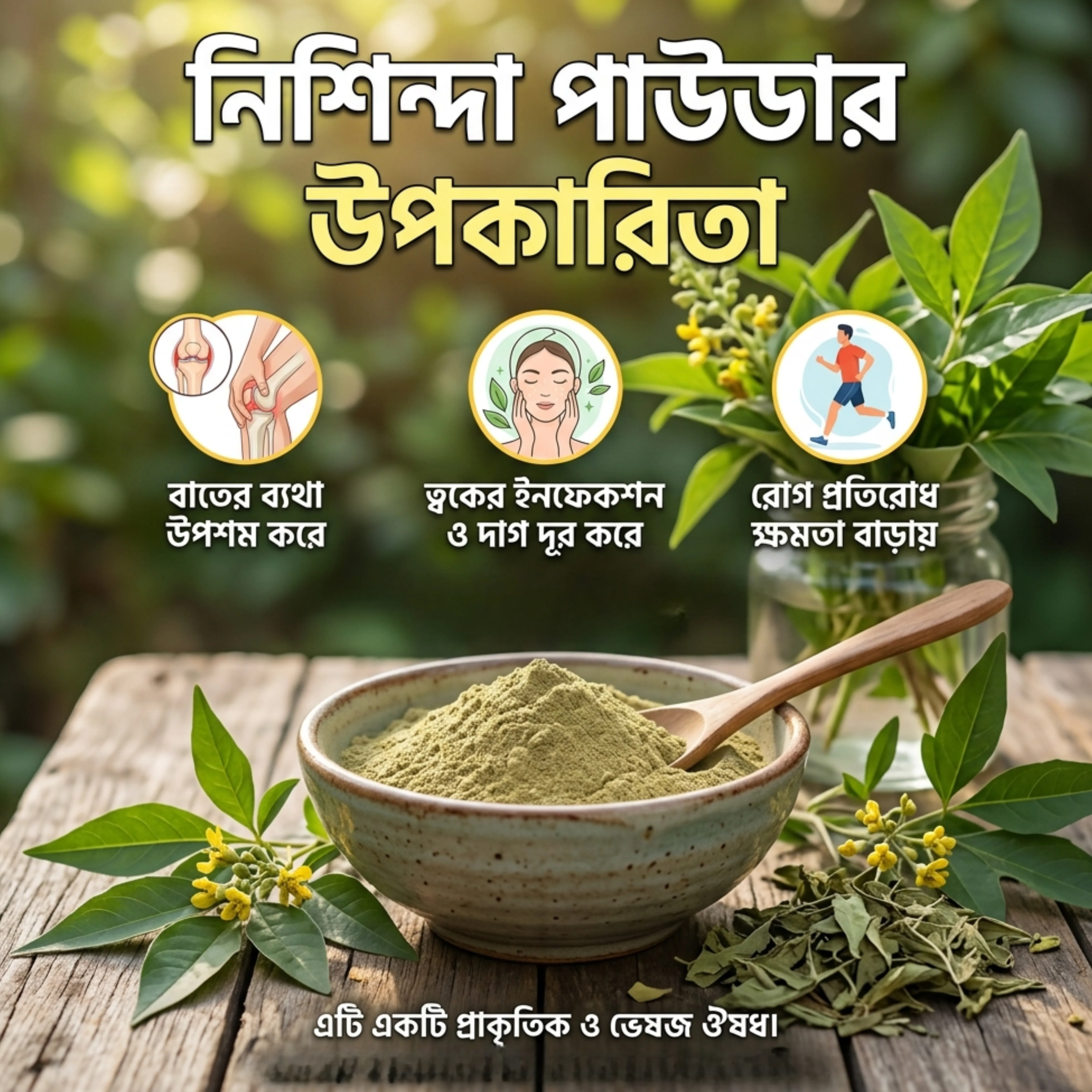 রুট প্রিমিয়াম নিশিন্দা পাউডার ১০০ গ্রাম | Root Premium Nishinda Powder 100g | Natural Herbal Nishinda Powder Bangladesh