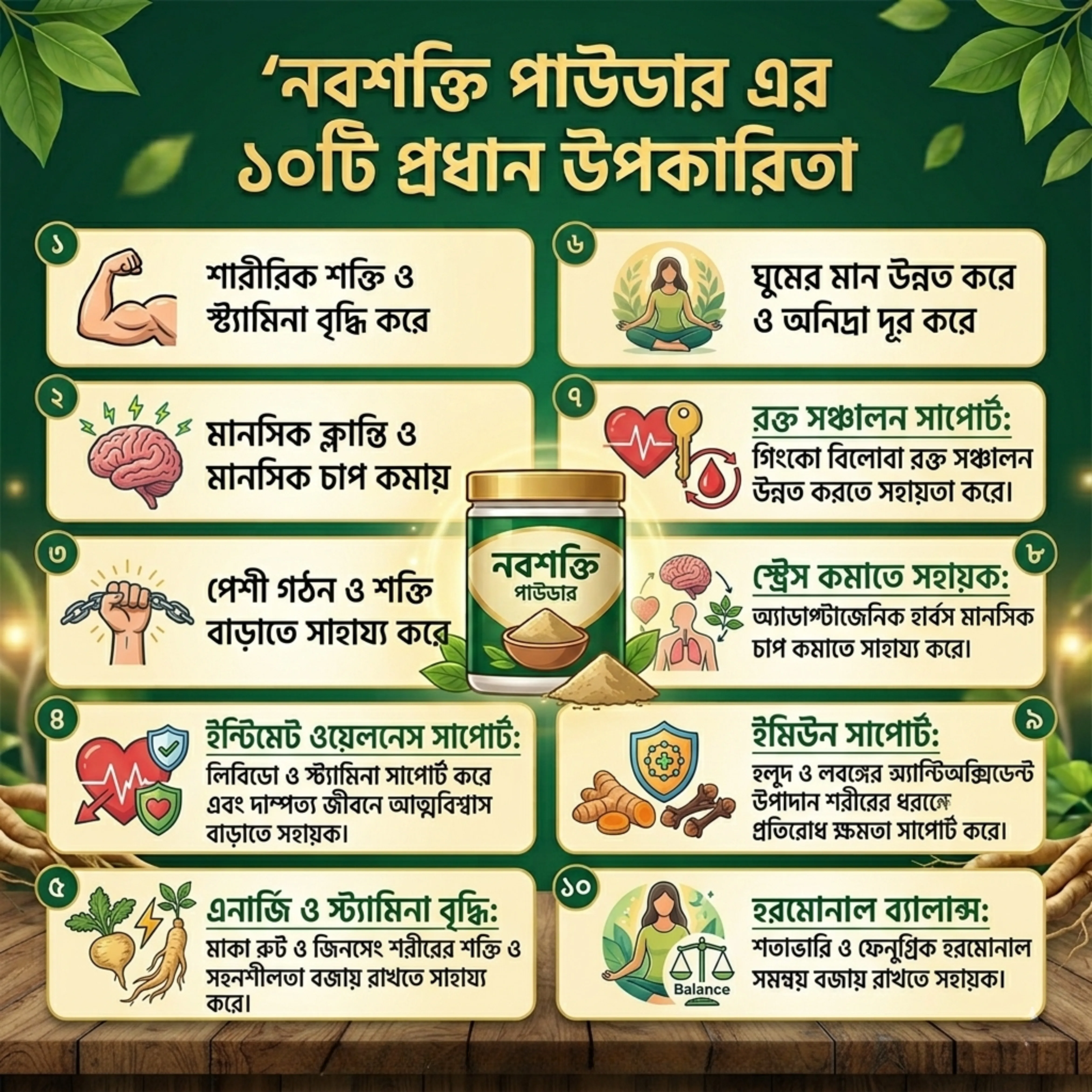 Root Premium Noboshokti Powder (নবশক্তি) 100g – Natural Herbal Energy Supplemen